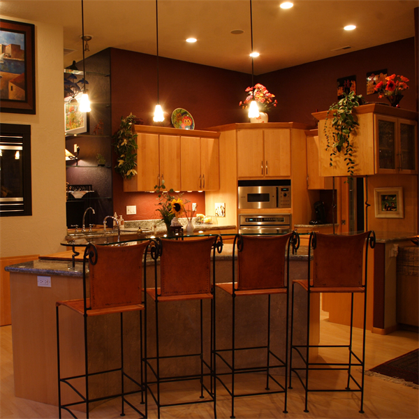 Customized High End Modular Solid Wood Kitchen Cabinet