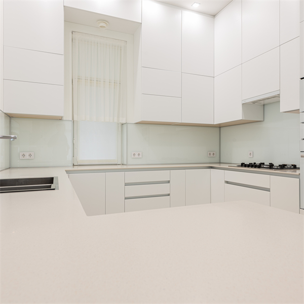 Simple Practical Stainproof White Lacquer Kitchen Cabinet