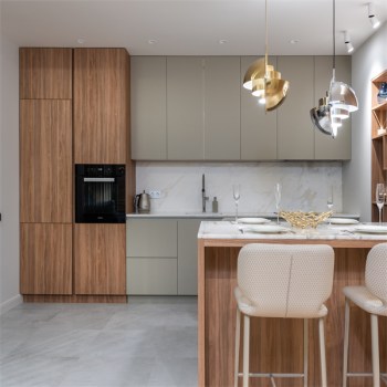 Custom High Quality Stainproof Melamine Kitchen Cabinet