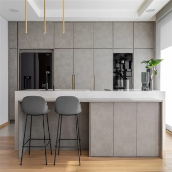 Contemporary High End Modular Melamine Kitchen Cabinet