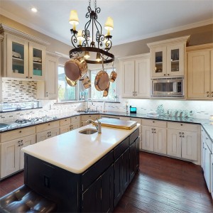 Classic Practical Modular Solid Wood Kitchen Cabinet