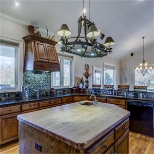 American High End Luxurious Solid Wood Kitchen Cabinet
