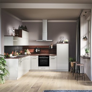 Custom Practical High Gloss PVC Kitchen Cabinet